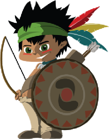 Cowboy Clipart 4 Cowboyl With Bow And Arrow And Shield - Bow And Arrow (500x500)