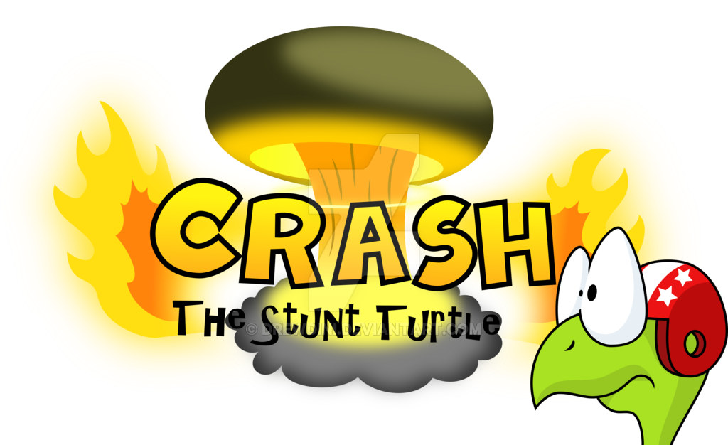 Crash The Stunt Turtle Logo By Drewdini - Graphic Design (1024x626)