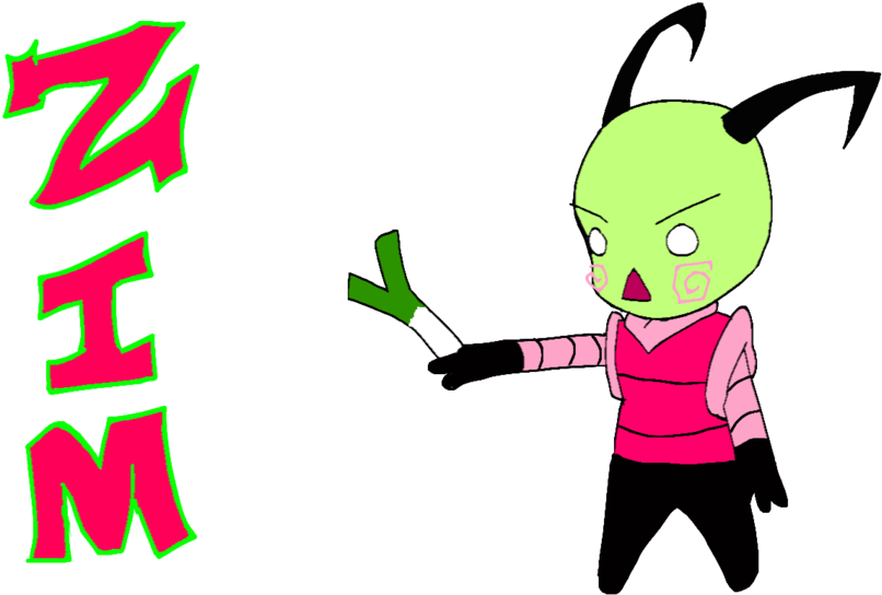 Zim Doing The Leek Dance By Invader Star Irken - Cartoon (900x563)