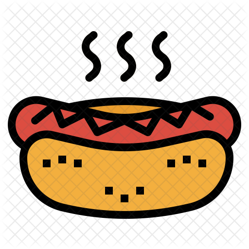 Hot Dog Icon - Fast Food (512x512)