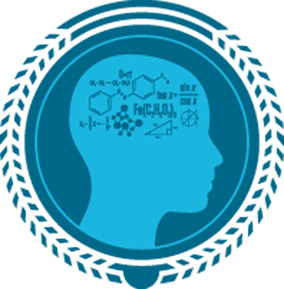 Profile Of Head With Equations Inside - Dance Floor Decal Graduate (400x406)