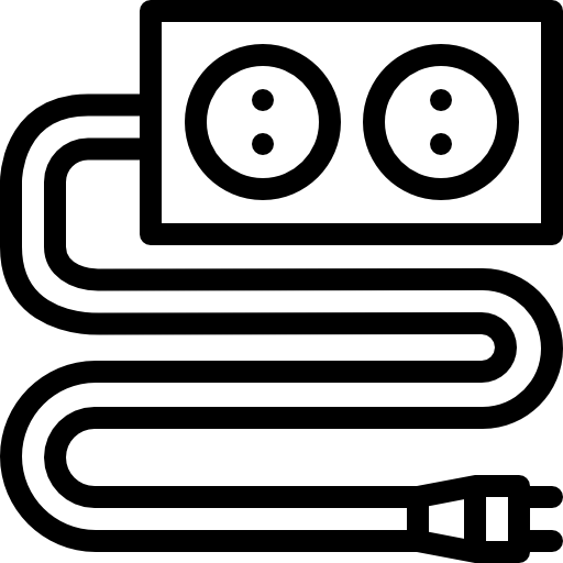 Extension Cord Free Icon - Extension Cord (512x512)