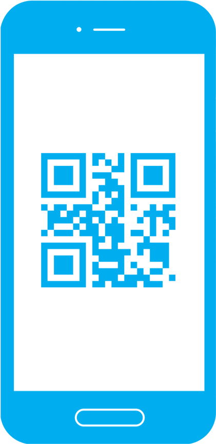 Ios And Android Smartphone Compatible - Säubern Sie Einfachen Weißen Vertikalen Qr Code Visitenkarte (1000x1000)