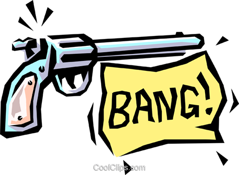 Bang Livre De Direitos Vetores Clip Art Ilustraa - Arma Bang Png (480x351)