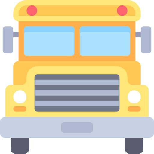 School Bus Free Icon - School Small Png (512x512)