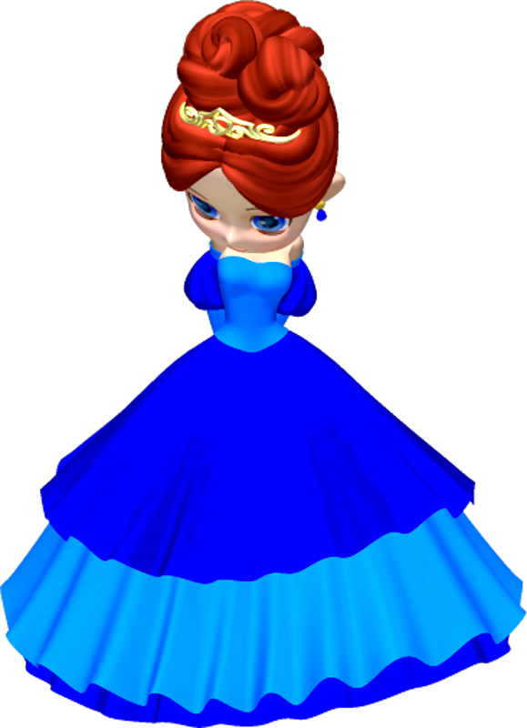 Clipartcotttage 1 0 Princess In Blue Poser Png Clipart - Clip Art (579x800)