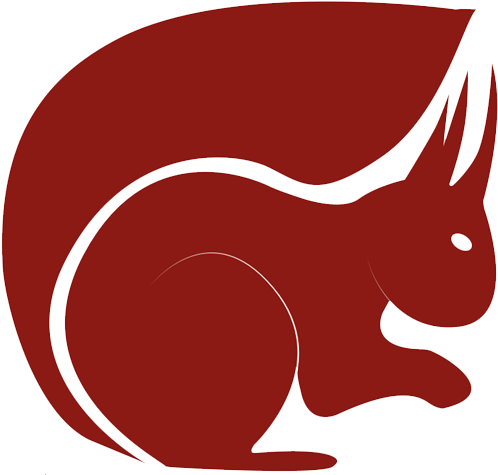 Red Squirrel Clipart Graphic - Red Squirrel Logo (513x486)