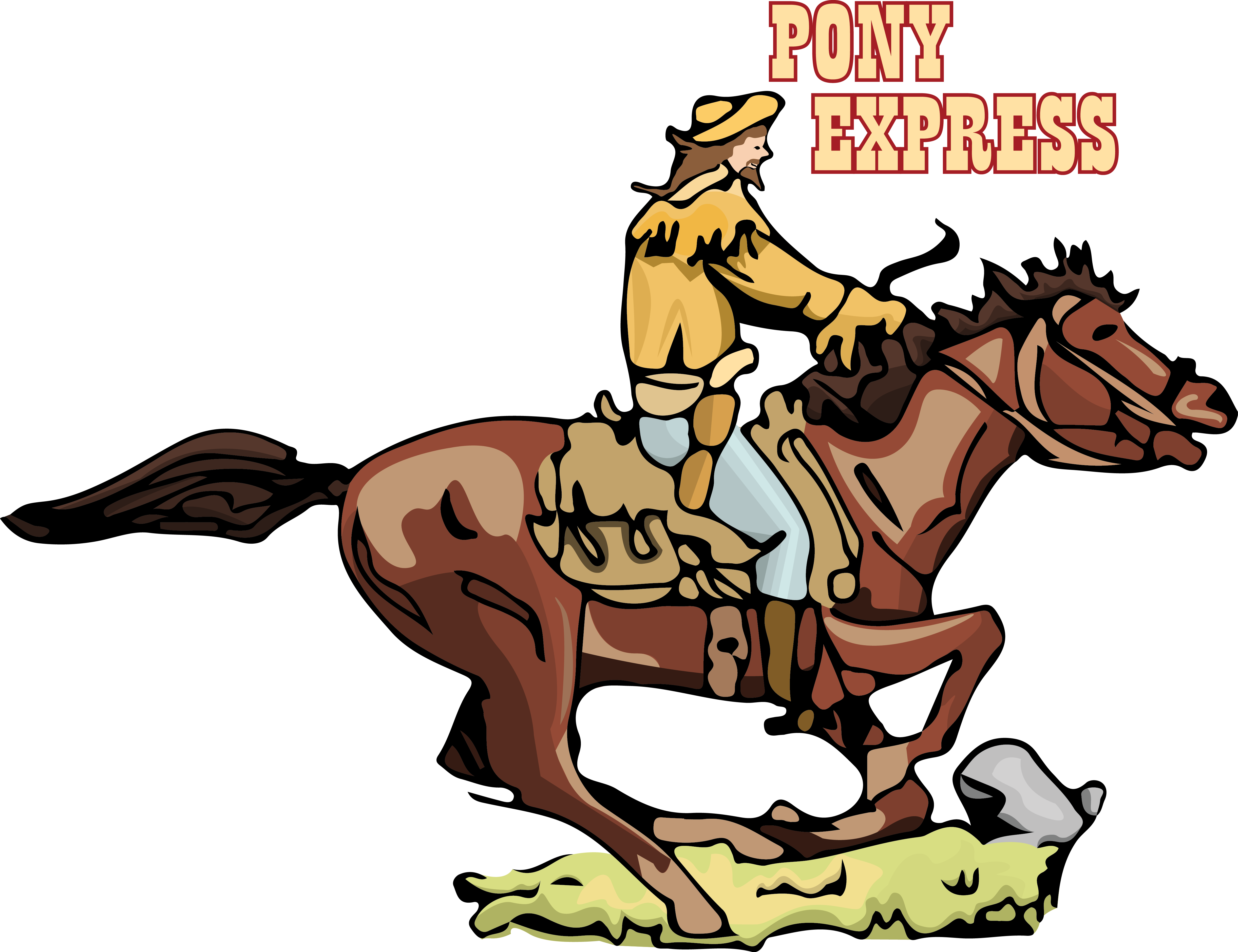 Pony Express Rider - Pony Express (4887x3758)