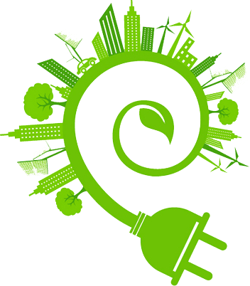 Vertical-axis Turbines - Electric Car Clipart (352x402)