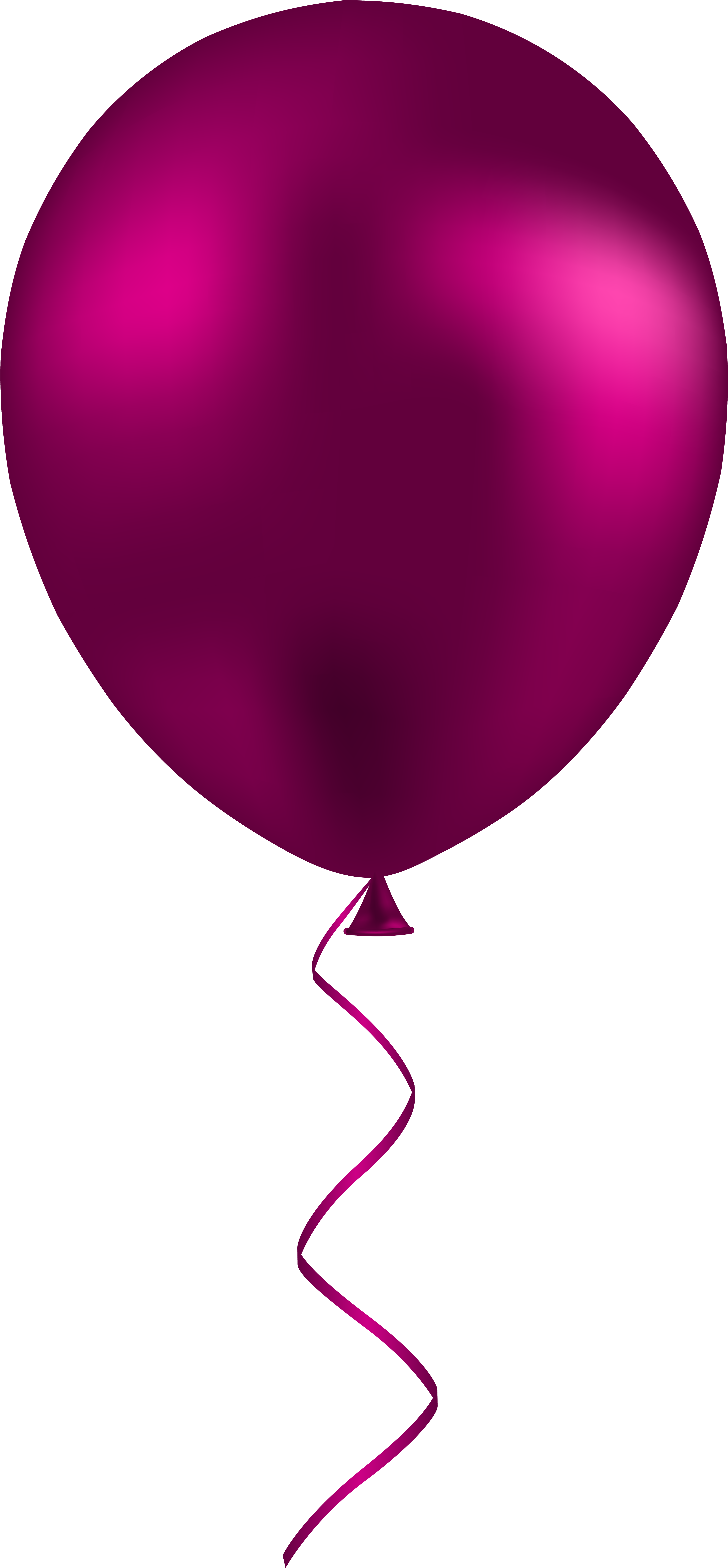 Pink Balloon Png Clip Art - Pink Balloon Clipart (3711x8000)