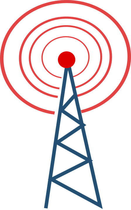 Radio Transmitter Clip Art - Radio Tower Clip Art (448x720)