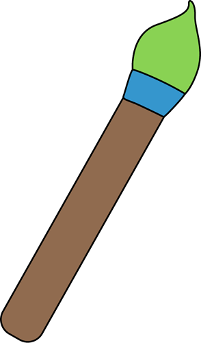Paintbrush Clip Art - Green Paint Brush Png (294x500)