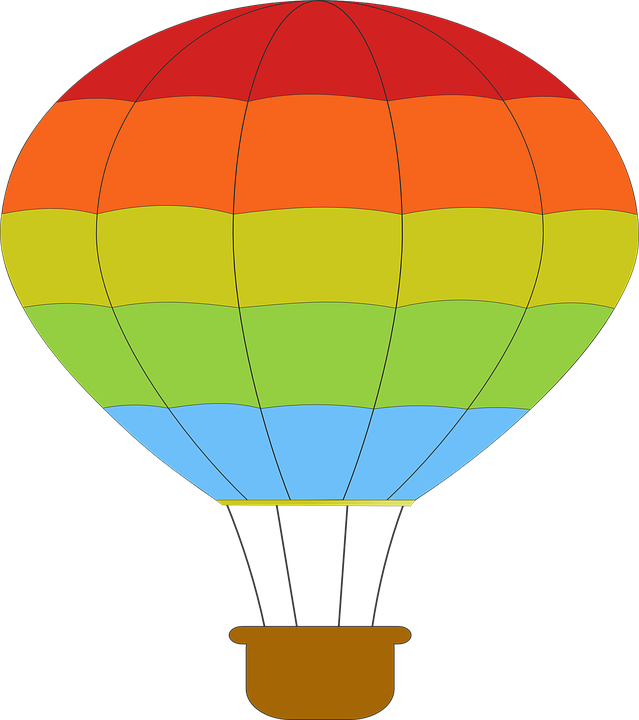 Hot Air Balloon Black And White Free Clipart Hot Air - Hot Air Balloon Clipart (639x720)
