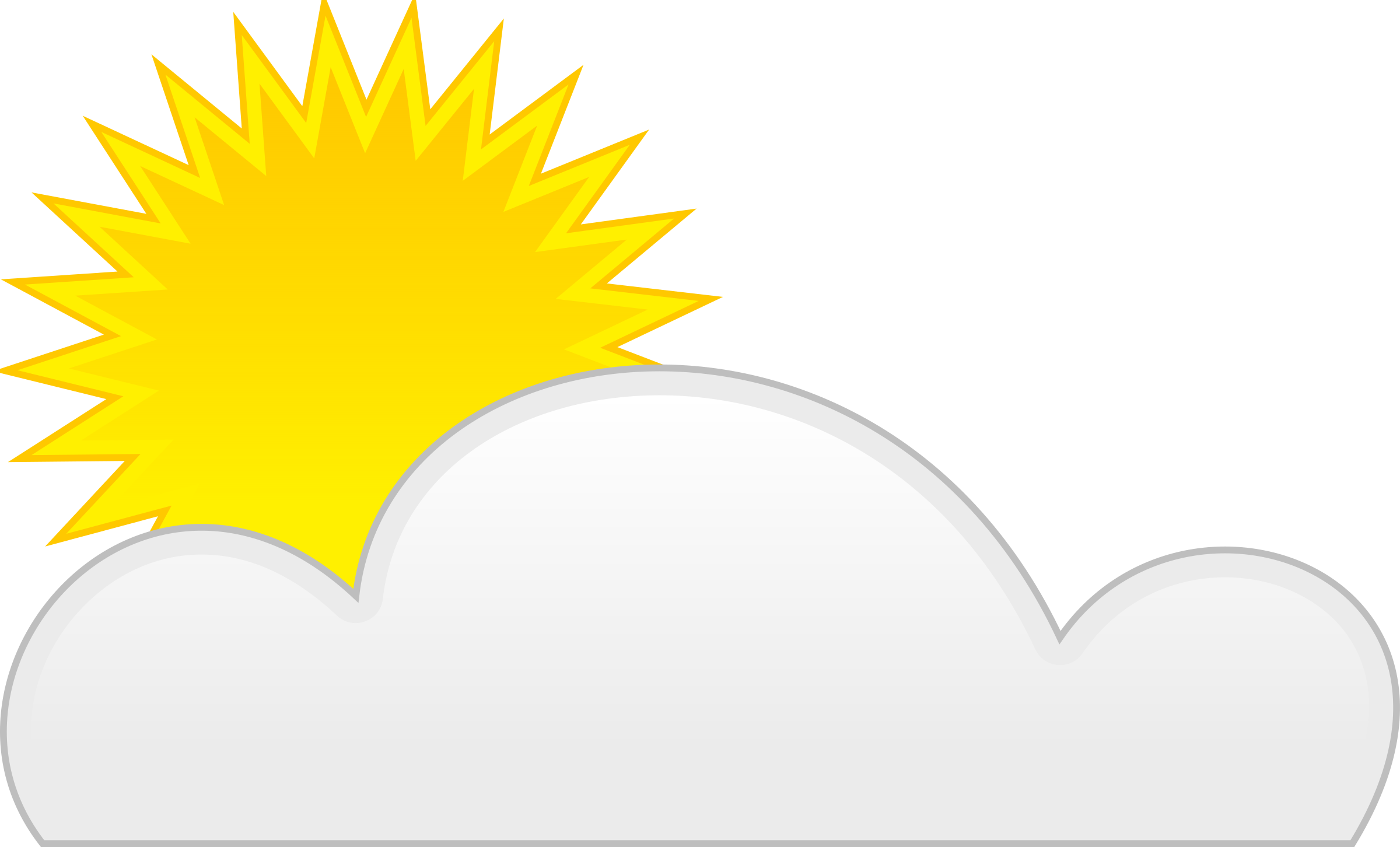 Partly Cloudy Clipart Hostted - Animated Sun And Clouds (960x580)