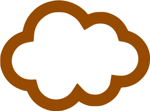 Clouds Clipart Brown - Cloud Icon Png (512x512)
