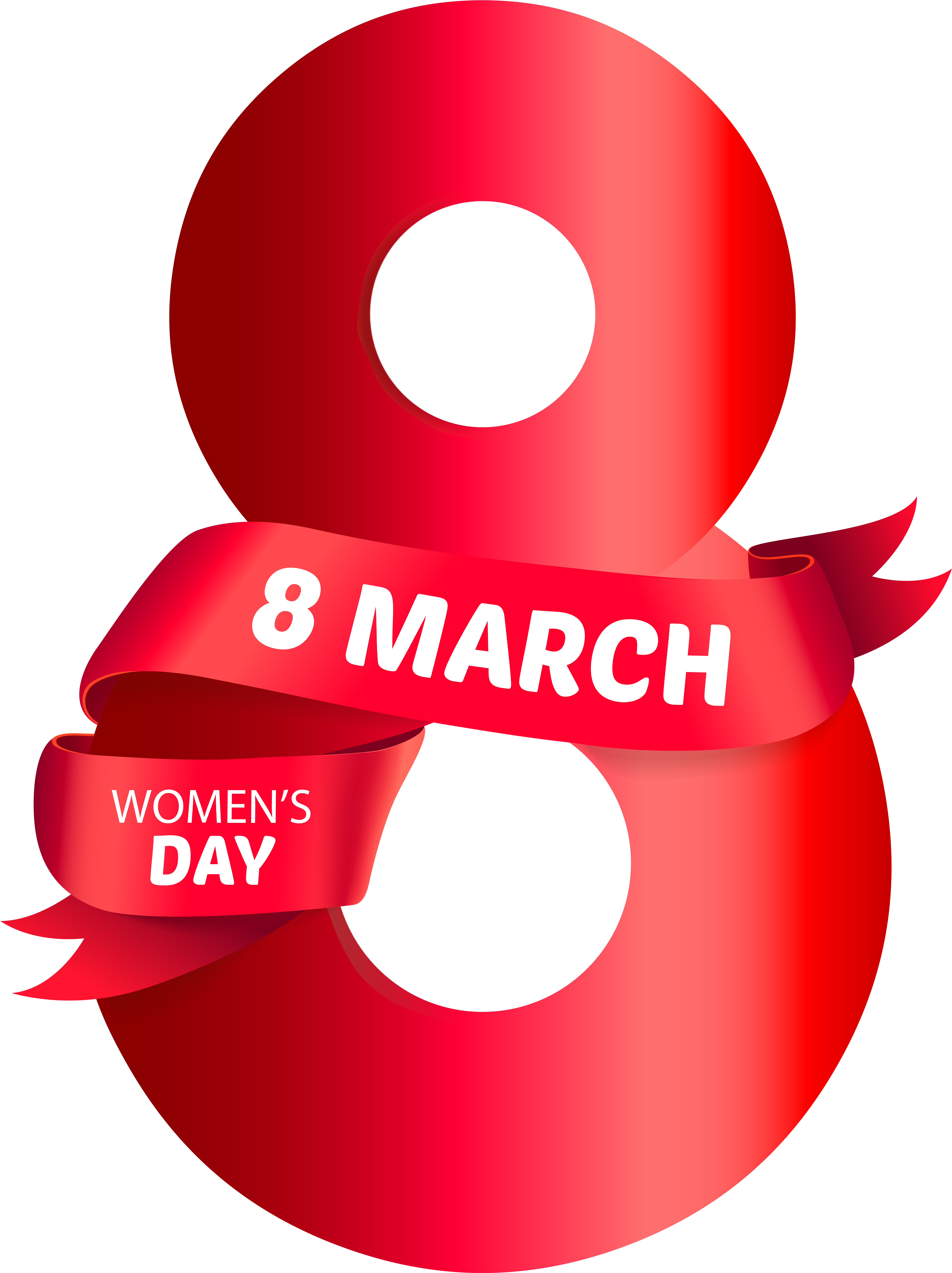 8th March Red Transparent Png Clip Art Imageu200b Gallery - 8th March Png (5236x7000)