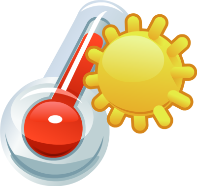 Red, Sunset, Warm, Weather Temperature Png Png Images - Clipart Png Temperature (400x378)