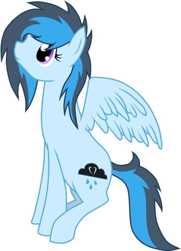 Rain Cloud By Winterxbreeze On Clipart Library - Mlp Rain Cloud (768x960)