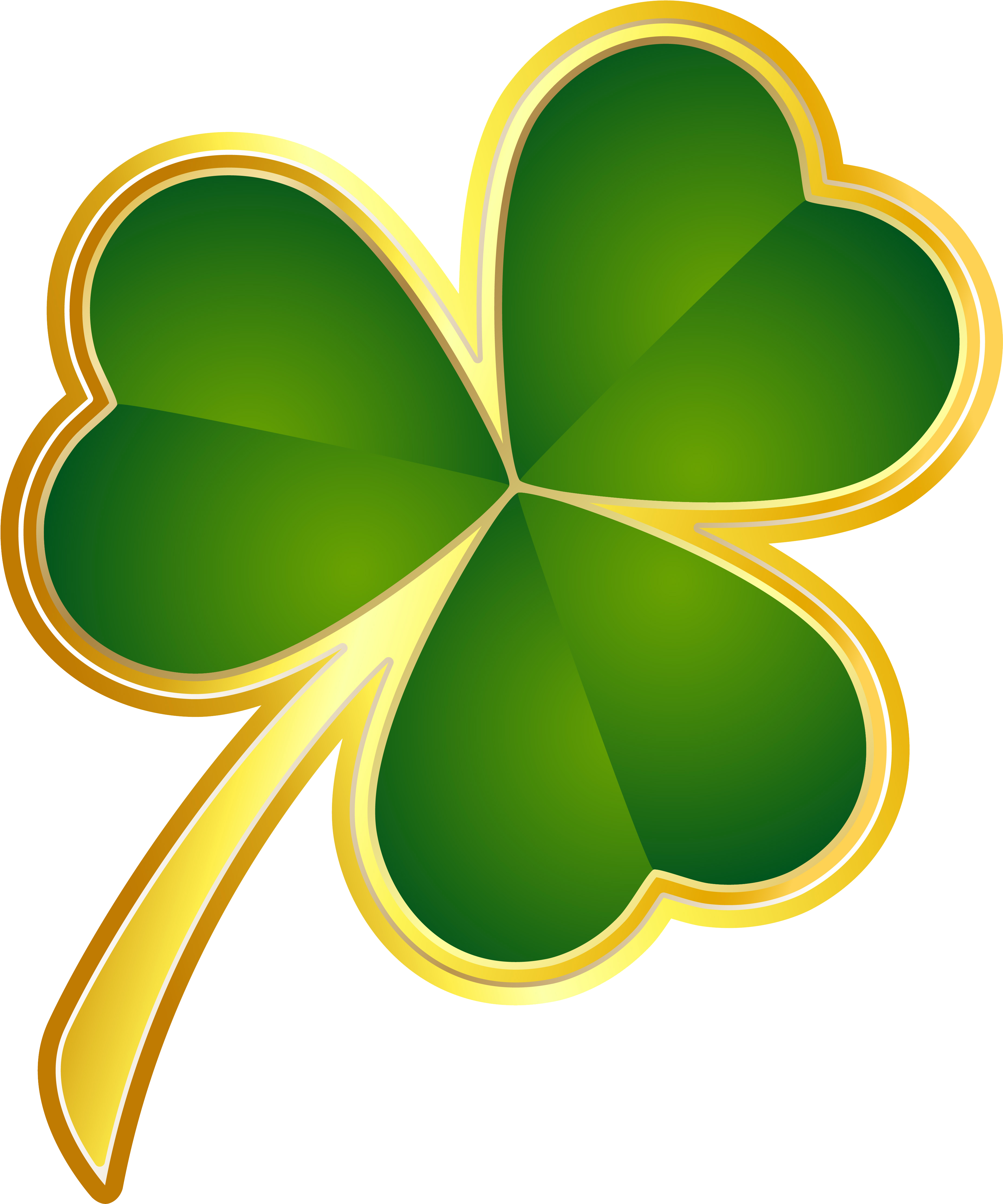 Shamrock Images Clip Art Many Interesting Cliparts - Symbols Of St Patrick (3876x4623)