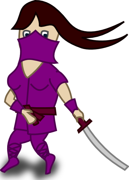 Comic Characters Ninja Clip Art - Ninja Clip Art (432x601)