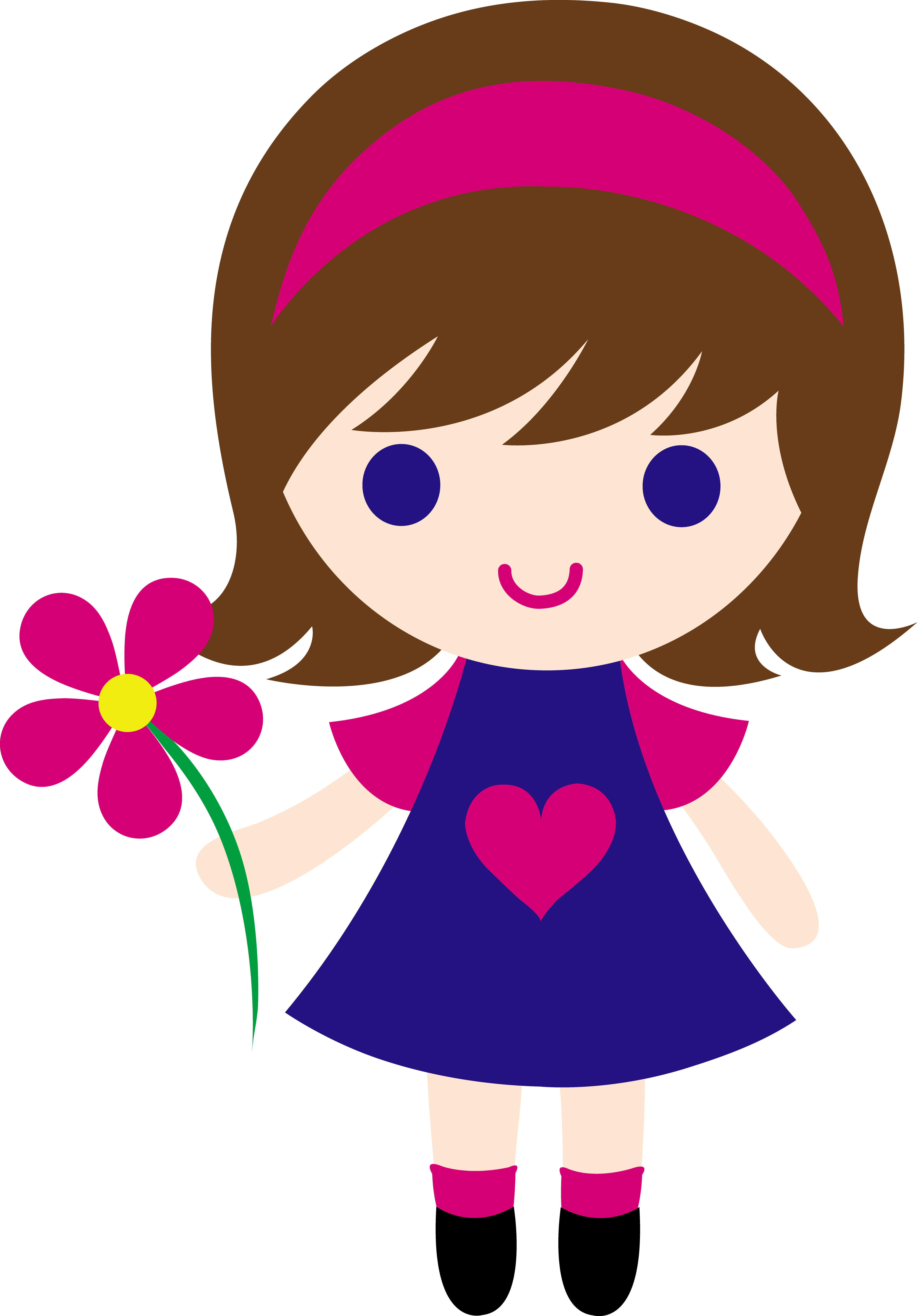 Girl - Clip Art Of A Girl (4330x6214)