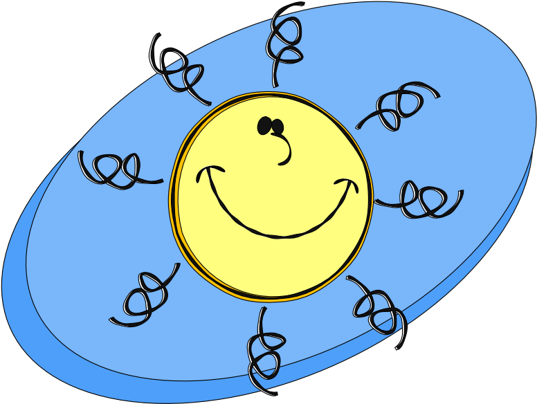 Sunny Day - Clip Art (997x750)