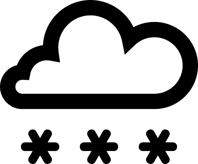 Snowfall, Snowing, Icy, Cold, Frozen, Cloudy - Snowing Symbol (640x530)