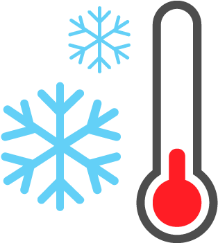 Measuring The Temperature - Snowflake (411x350)