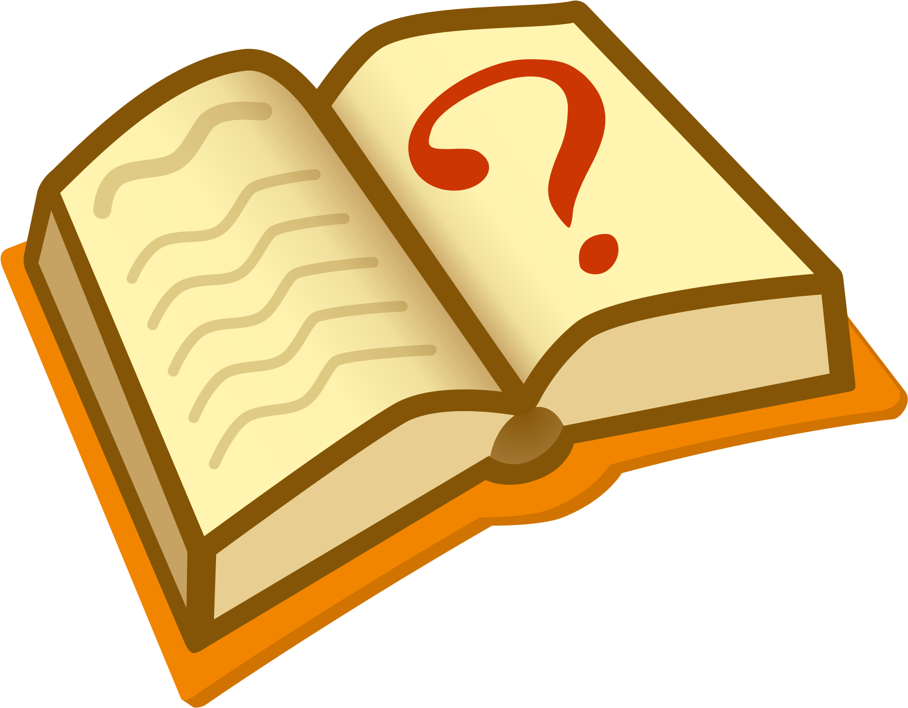 File - Question Book-new - Svg - Wikipedia, The Free - Book With Question Mark (2000x1557)