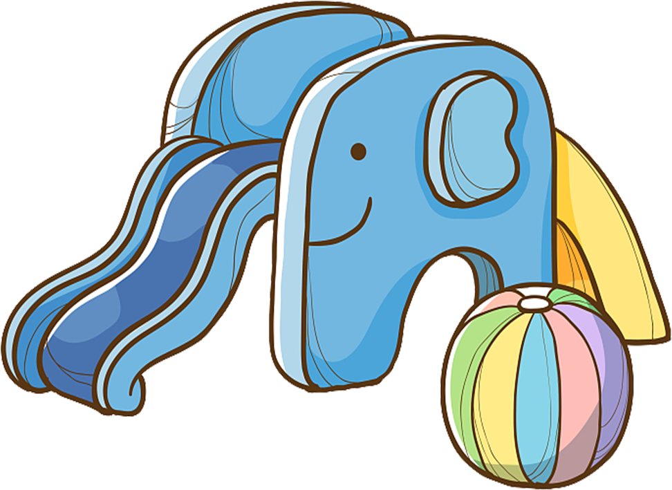 Playground Slide Toy Illustration - Playground Slide Toy Illustration (1000x1000)