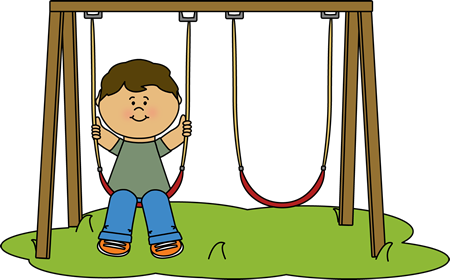 Kid Swinging At Recess Clip Art - Swing Clipart (450x280)