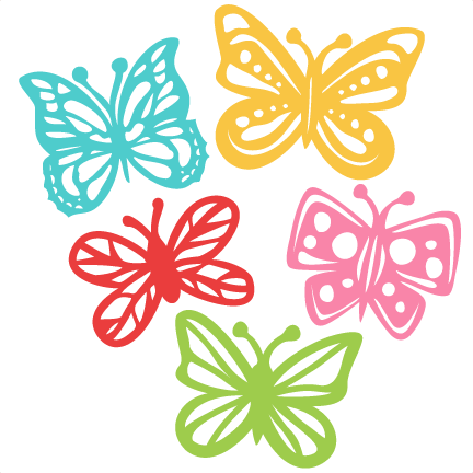 Butterfly Set Svg Scrapbook Cut File Cute Clipart Files - Cricut (432x432)