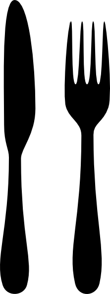 Fork And Knife Silhouette (222x591)