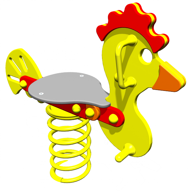 Polyspringer Chicken Sit-on Springer - Spring Rider (640x640)