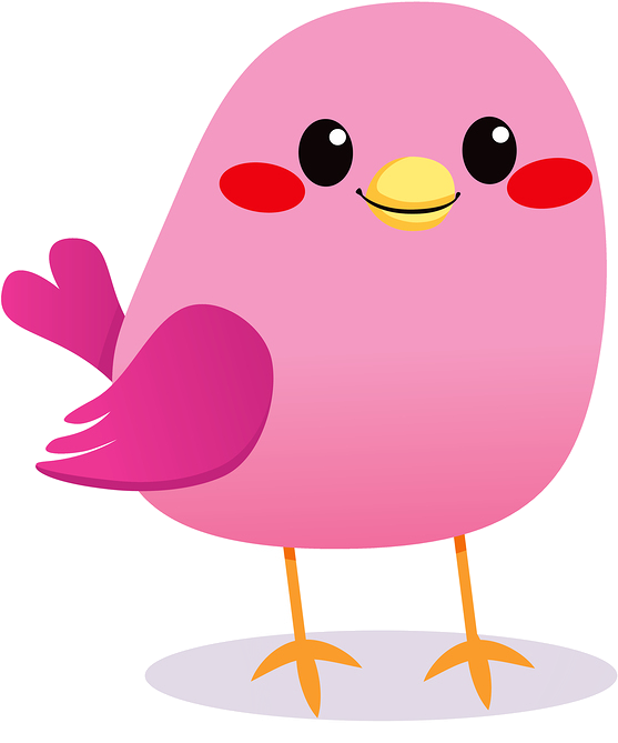 Pink Bird - Stock Photography (629x707)