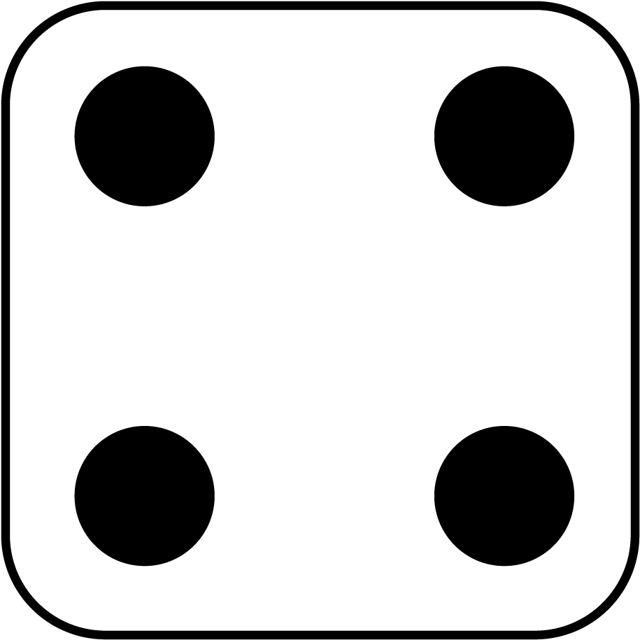 Dice Face - Circle - (1050x1050) Png Clipart Download