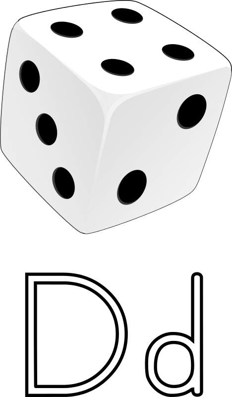 Free Dice 3d Free Letra D De Dado Free Dice - Dice (468x800)