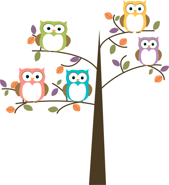 Owl Clip Art Border - Flour Sack (571x625)