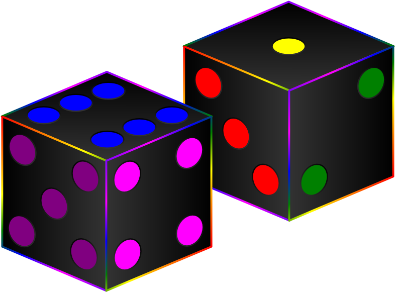 Black Dices Dices 999px 89 - Clip Art (999x706)