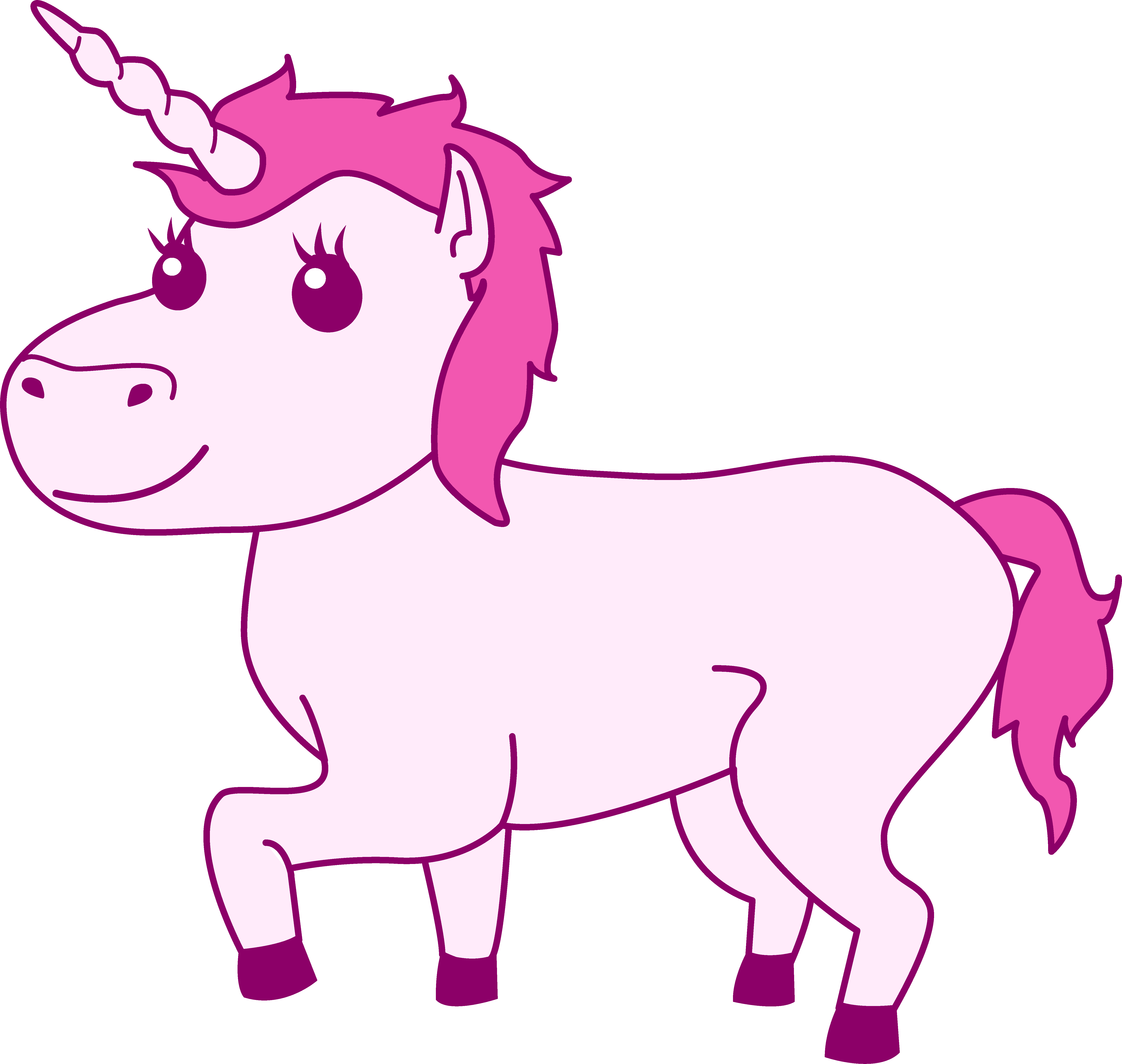 Pink Unicorn Design - Unicorn Pink Pictures Free (5725x5431)