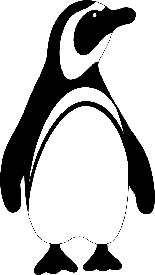 Download Small Png Medium Png Large Png Svg Edit Clipart - Black And White Penguin (1356x2400)