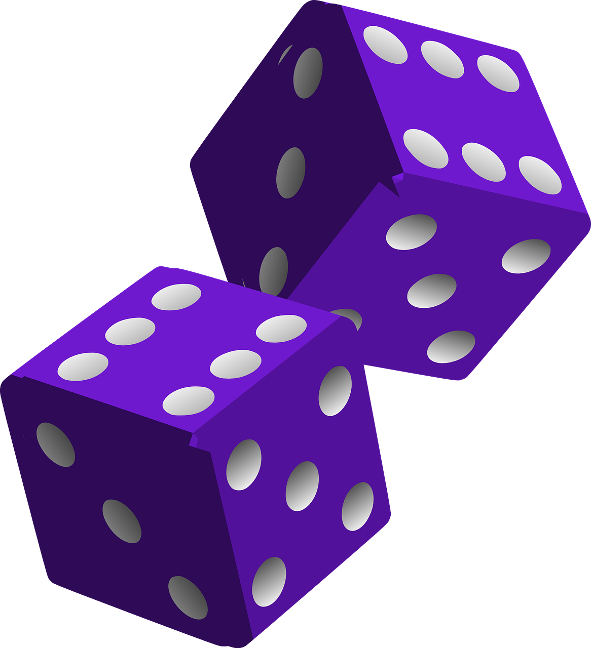 Bunco Dice Clipart - Purple Dice Png (1166x1280)