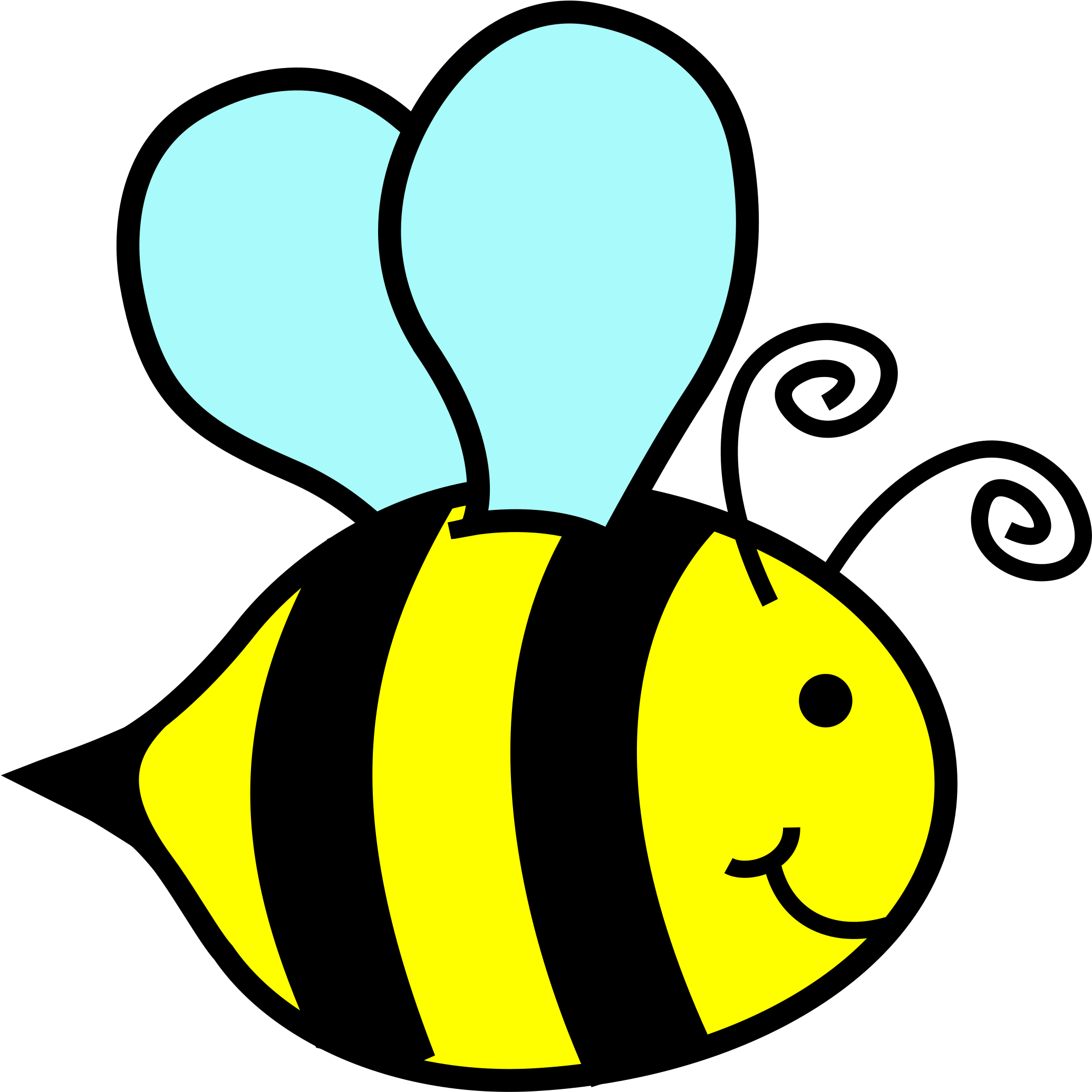Gif Cliparts Illustration Image Bee Clipart Images - Clip Art Bumble Bee (2368x2400)