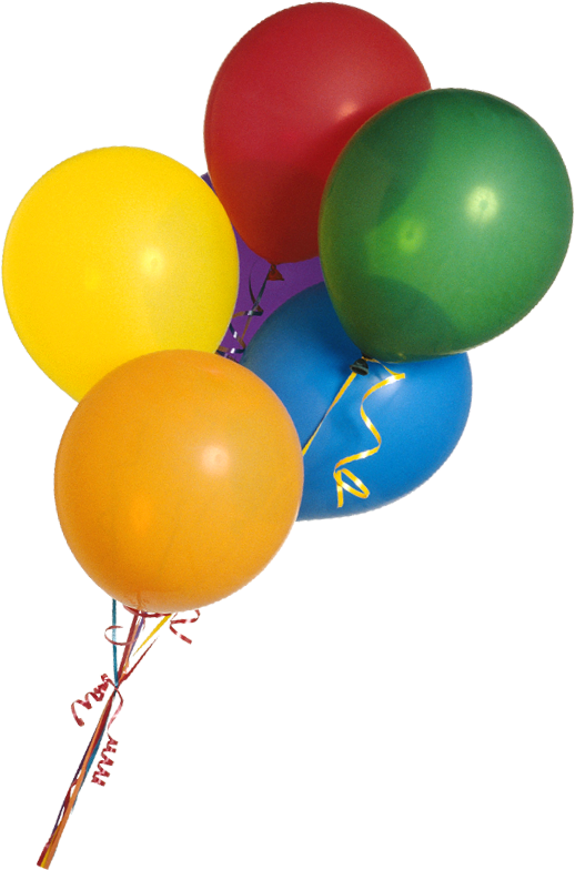 Free Balloon Images - Real Balloon Bunch Png (518x784)