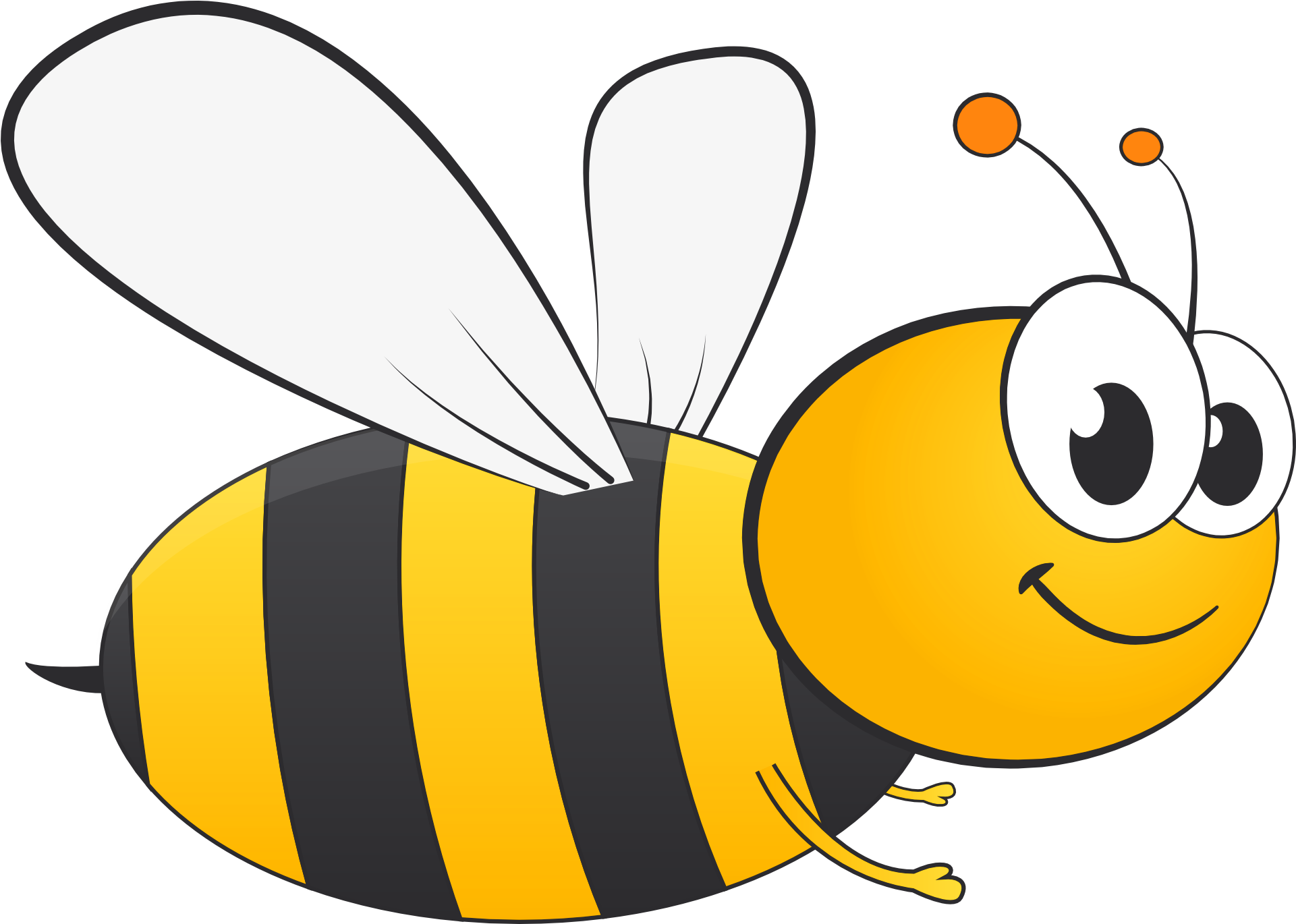 Bee Clip Art - Bee Png (2050x1450)