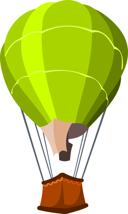Hot Air Balloon Clipart Free Transportation - Means Of Transport Air (431x720)