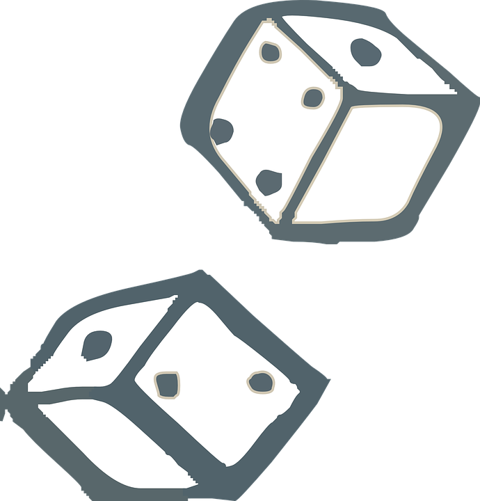 Rolling Dice - Dice Cartoon Png Transparent (690x720)
