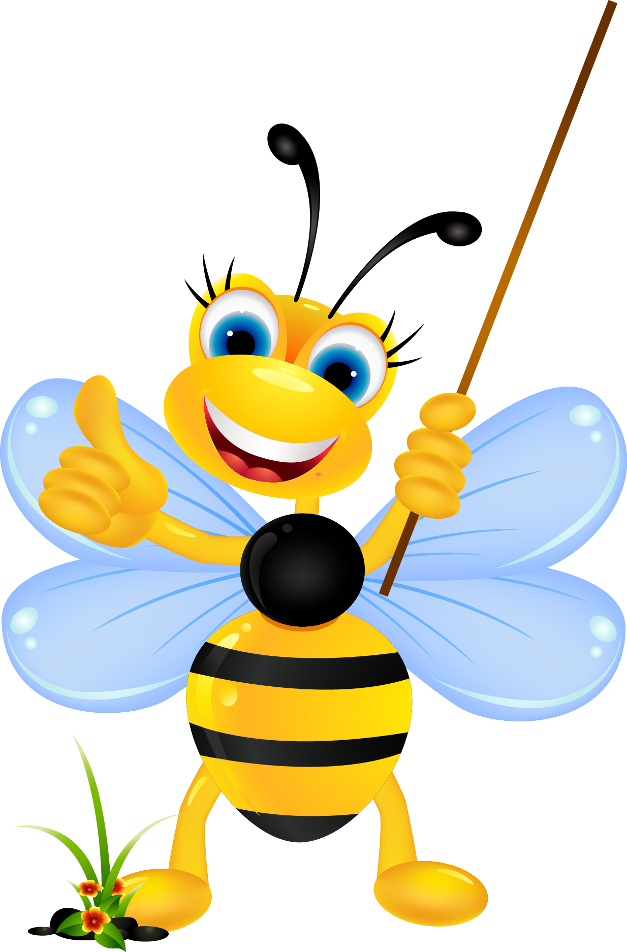 Bee Cartoon Stock Photography Clip Art - Beautiful Bees Cartoons (1234x1874)