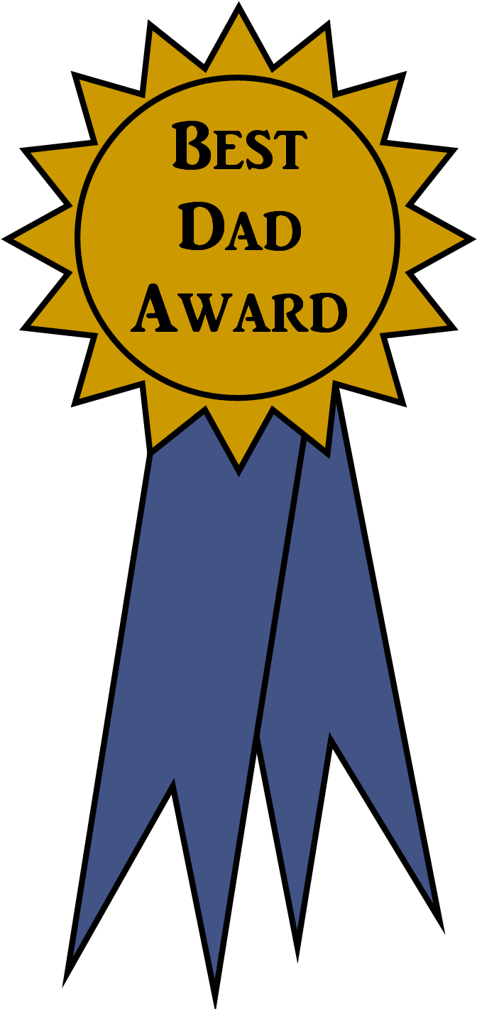 Awards Day Clipart - Dad Of The Year Award (1090x1500)