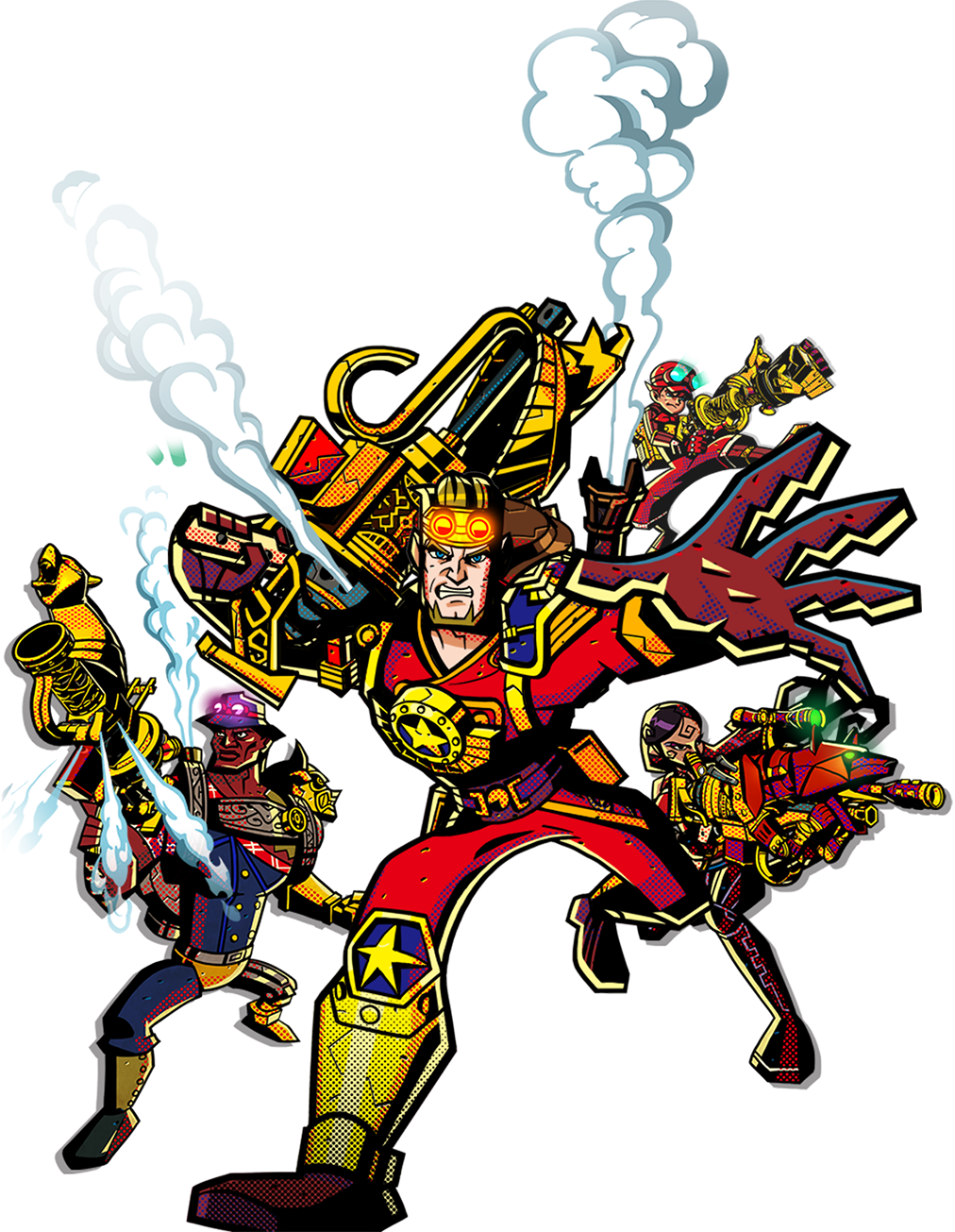 Henry Fleming, John Henry, The Fox & Tom Sawyer - Code Name: S.t.e.a.m. (nintendo 3ds) (1012x1305)